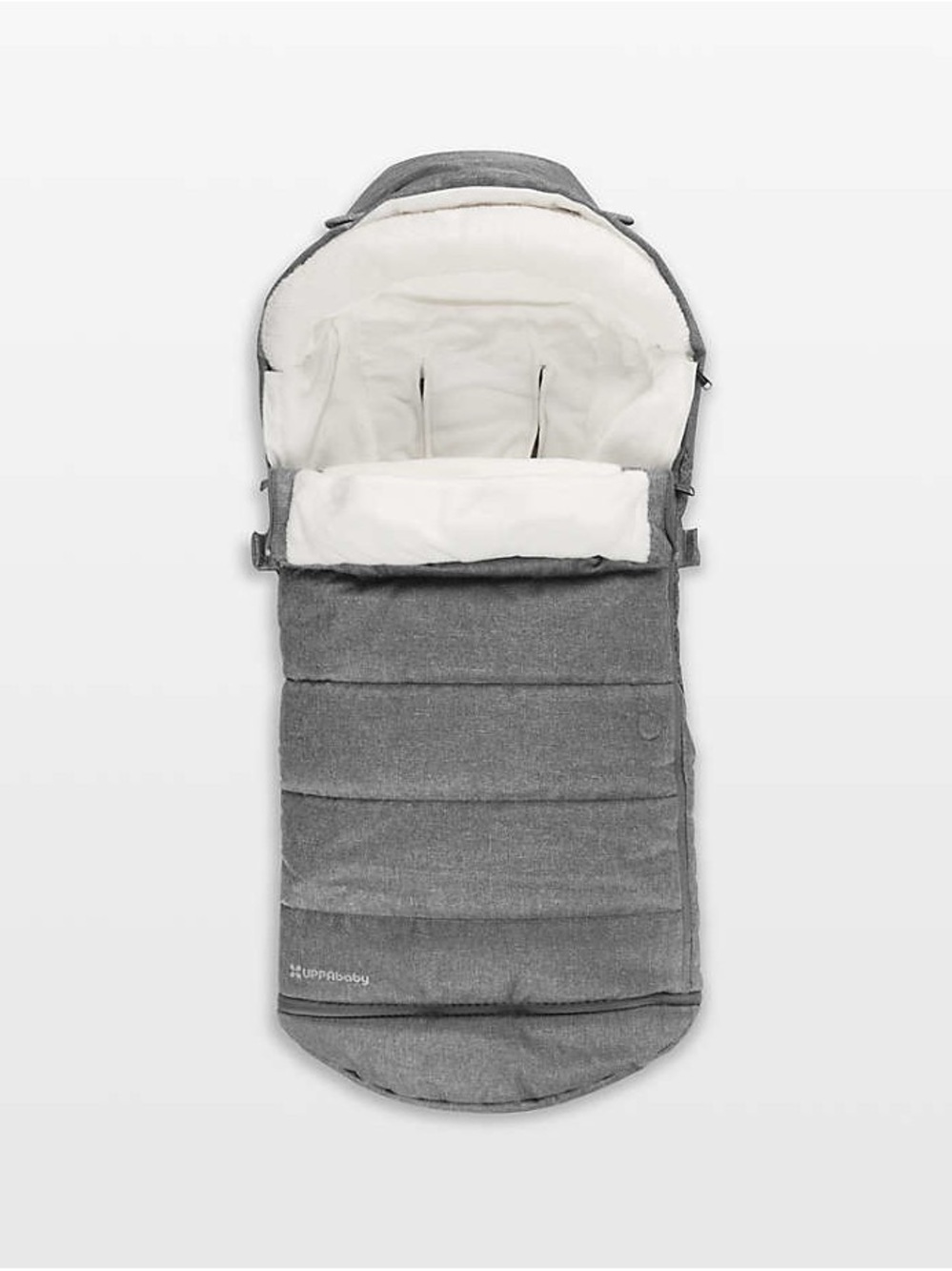 UPPAbaby Gray Infant Footmuff with Cream Lining